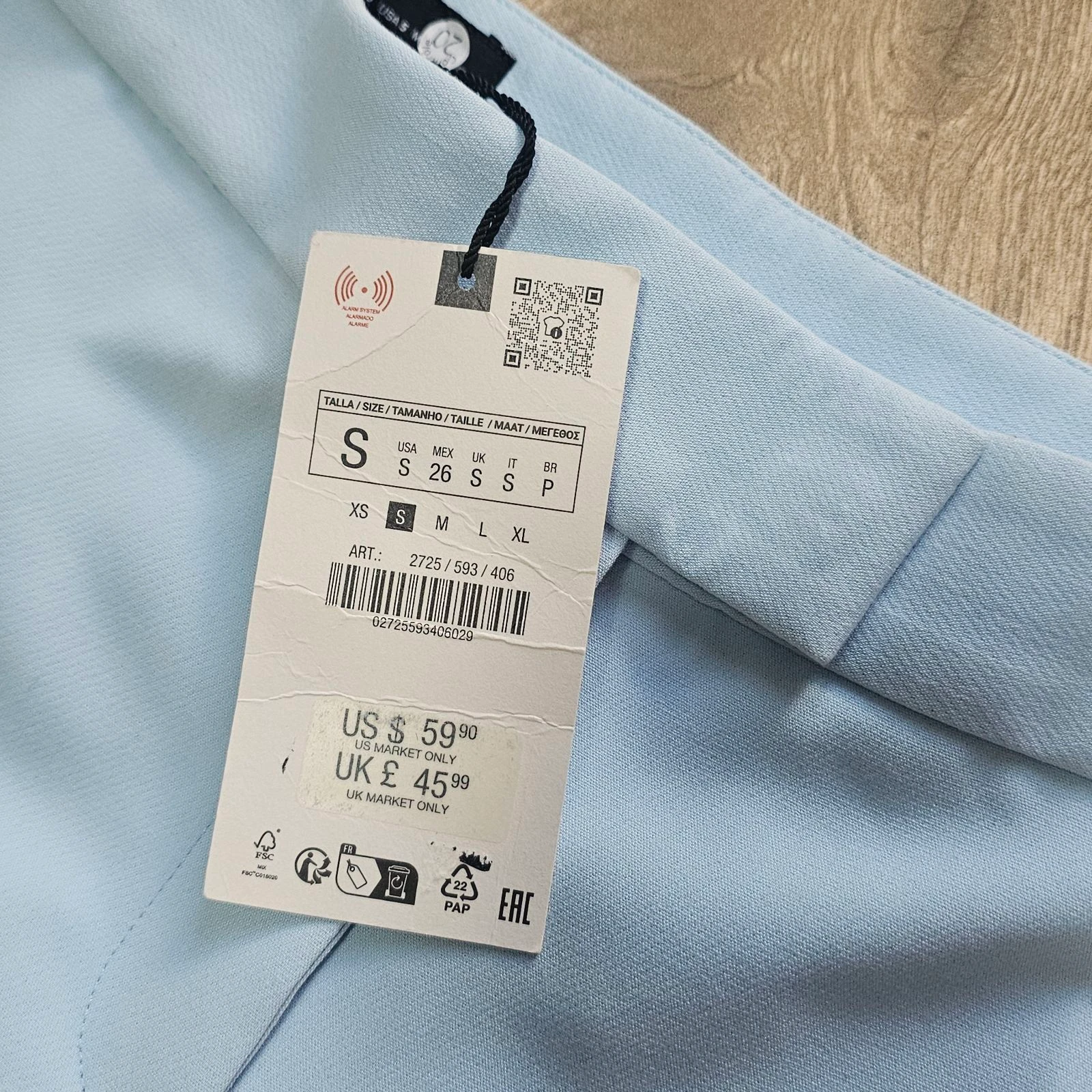 Pantalon vestir azul cielo  – photo 5